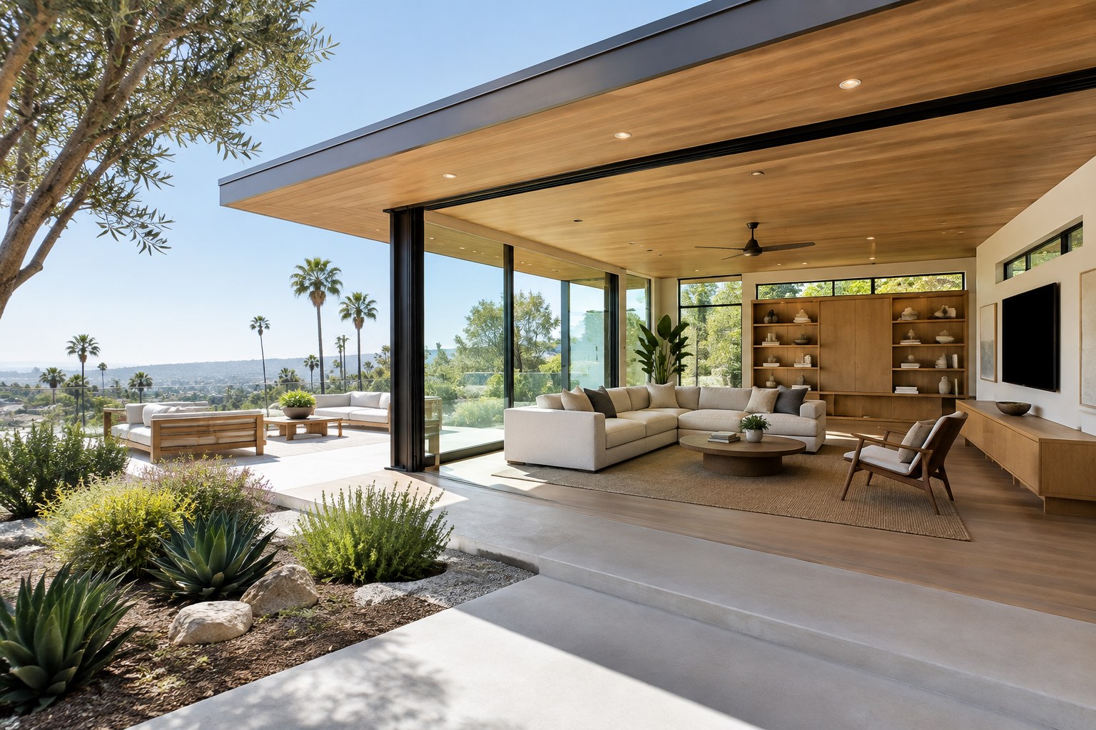 Room addition construction in Los Angeles